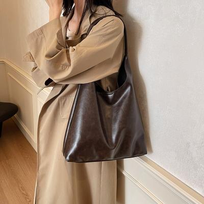 Retro Underarm Shoulder Large Capacity Bag Women's 2025 New Autumn and Winter Mother Bag Tote Bag Commuter Bag