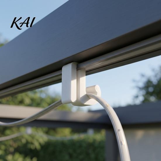 Outdoor Garden Lighting Accessories Pergola Cable Clip, Light Wire Organizer Hook for 3-8mm Strings, Tool-Free Snap-On Firm Locking Holders