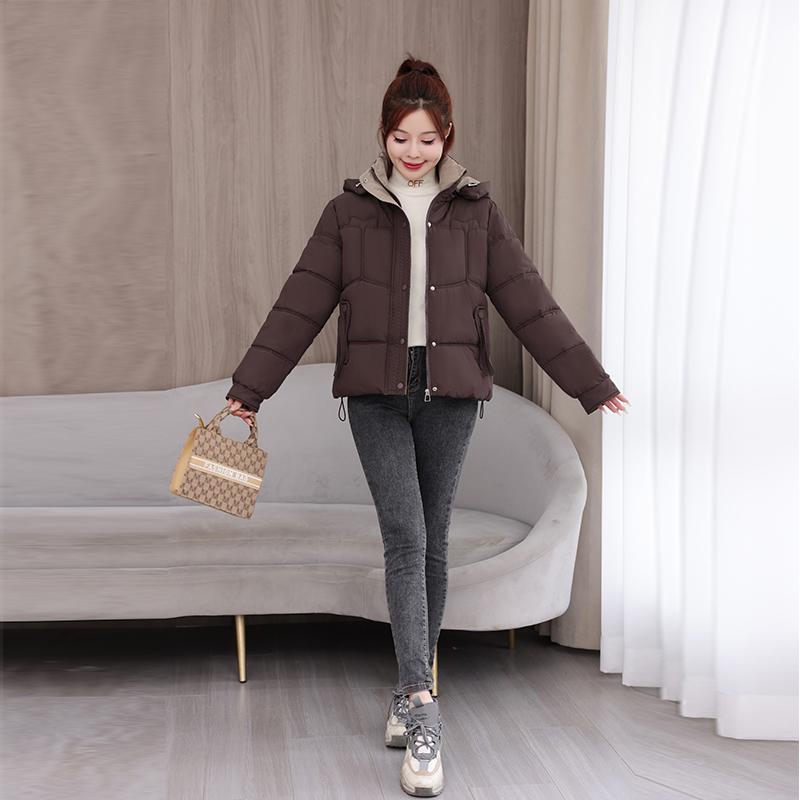 Autumn Winter Thicken Warm Parka Women Casual Sweety Solid Color Big Pocket Loose Long Hooded Coat Jackets Outwear