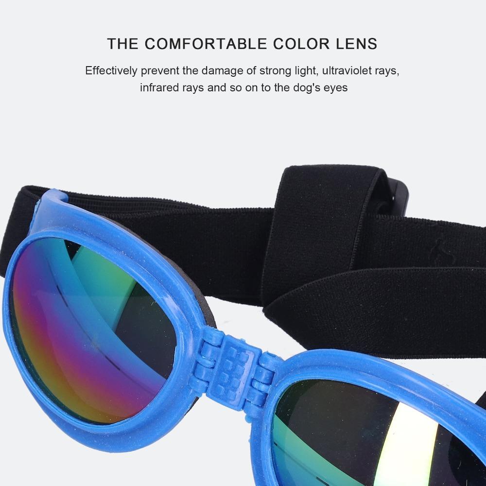 Foldable Structure Pet Sun Goggles Anti Ultraviolet Wind Tough Dog Sun Goggles Adjustable Fit Light Weight Pet Eyewear