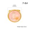 Ocean Resin Ring for Women Non-tarnish Stainless Steel Open Pink Blue Dopamine Summer Beach Jewelry Waterproof