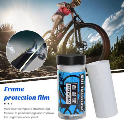 Bicycle Frame Tape Guard TPU Easy To Scratch-proof Residue Free Protective Film Install Universal Transparent