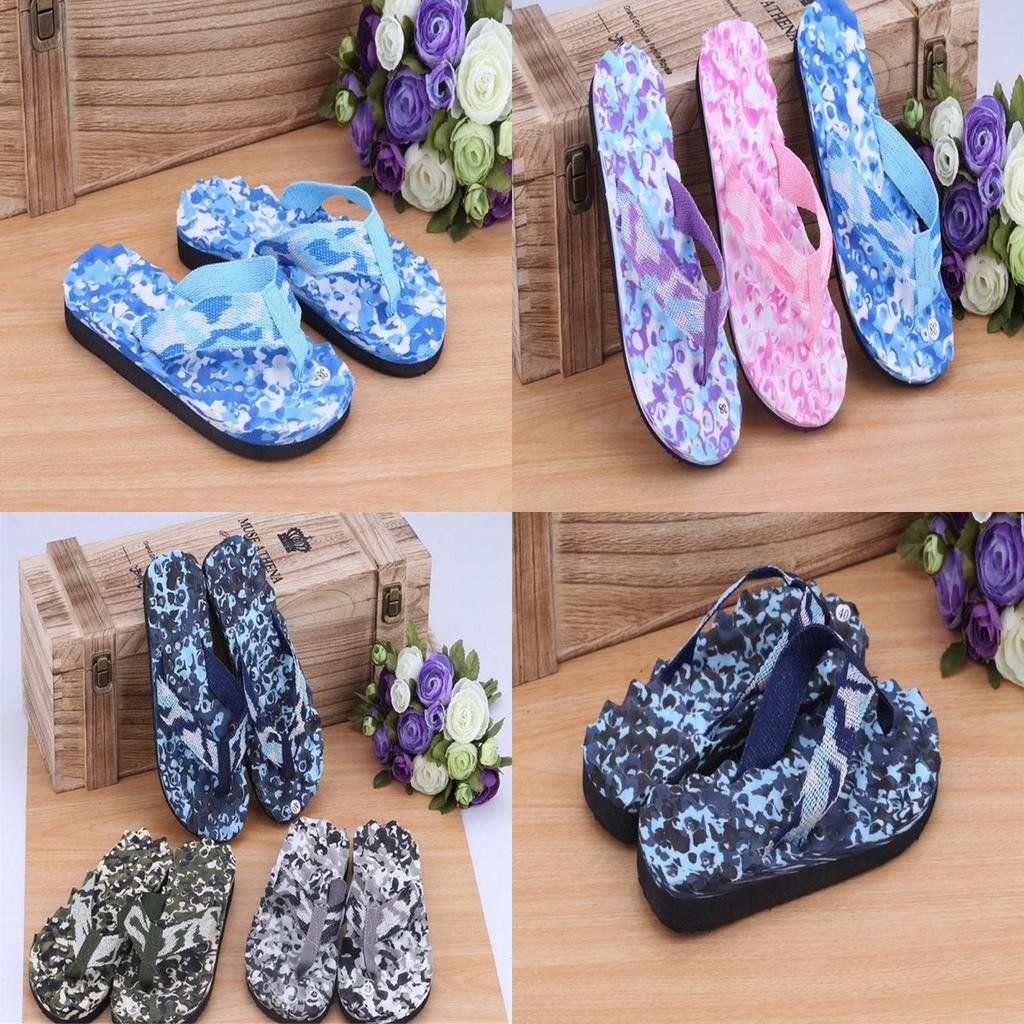 Premium Quality Camouflage Flat Slippers With Comfortable Massage Features For Summer