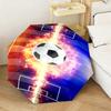 1PC Soccer Ball Flames Water Automatic Umbrella - Suitable Travel Outdoor Portable Umbrella Birthday Gift Daily Essentials
