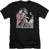 Elvis Presley - Mens Rock N Roll Smoke Premium Slim Fit T-Shirt