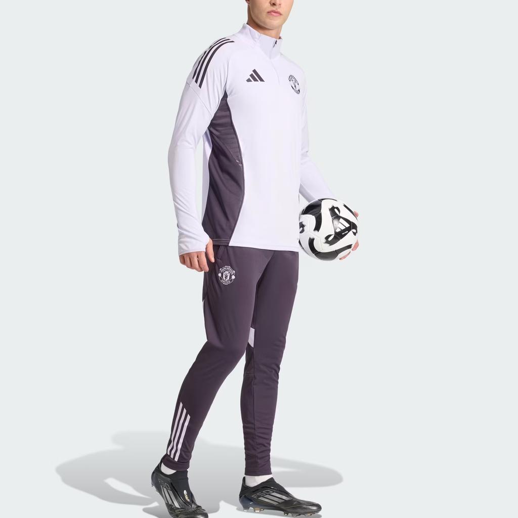 Adidas Manchester United Tiro 25 Competition Training Slim Fit Stand Collar Pullover Long Sleeve Football Shirt Men tops KA8940