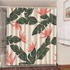 Shower Curtains Green Tropical Plants Bathroom Polyester Waterproof Shower Curtain Leaves Printing Curtains For Bathroom Shower