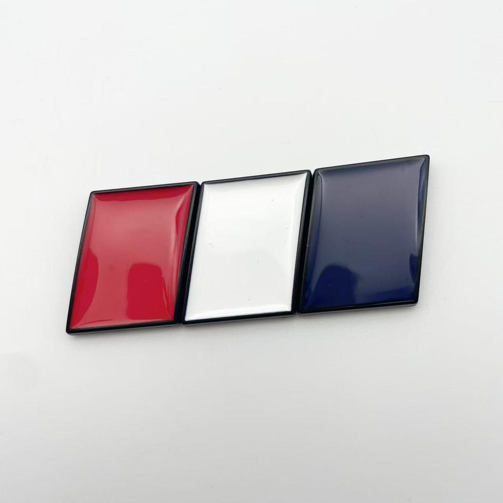 Cross-border National Flag Sticker Set: Germany, Italy, France - Creative Metal Car Stickers