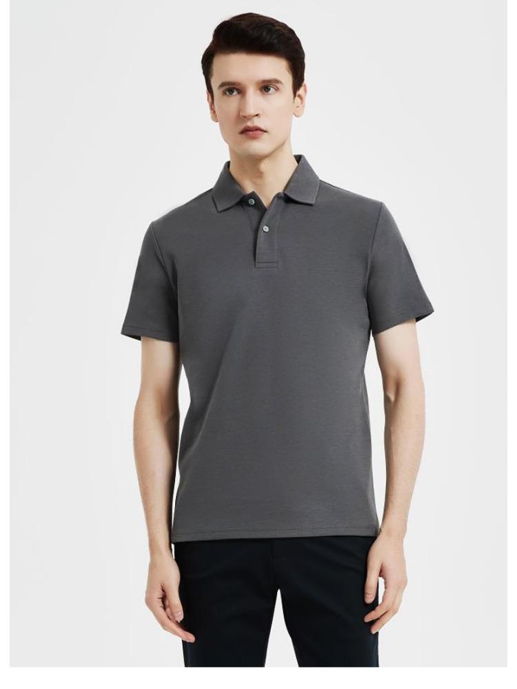 230g Cotton Seamless Collar Short sleeve T shirt Solid Color Cotton Business Pressure bonded Men's Style Minimalist Lightweight Breathable T shirt