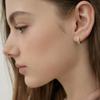 Tatiana (925 Silver) Crystal A-Line Hoop Earrings EC3160