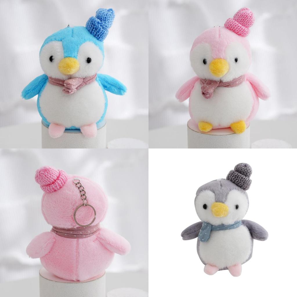 Charming Penguin Stuffed Animal Keychain For Bags And Backpacks Soft Pp Cotton