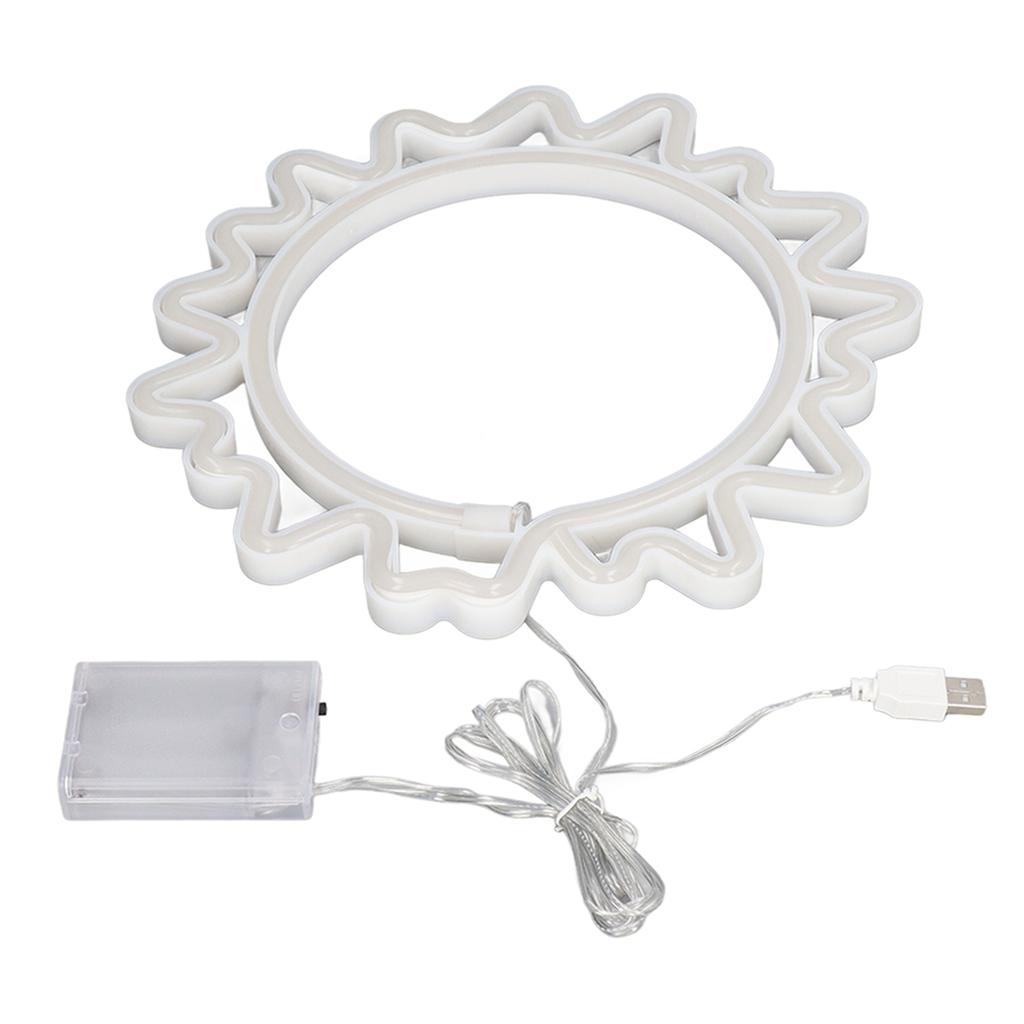 Sun Neon Light Sign USB Rechargeable Battery Operated LED Neon Sunflower Wall Decoration Light for