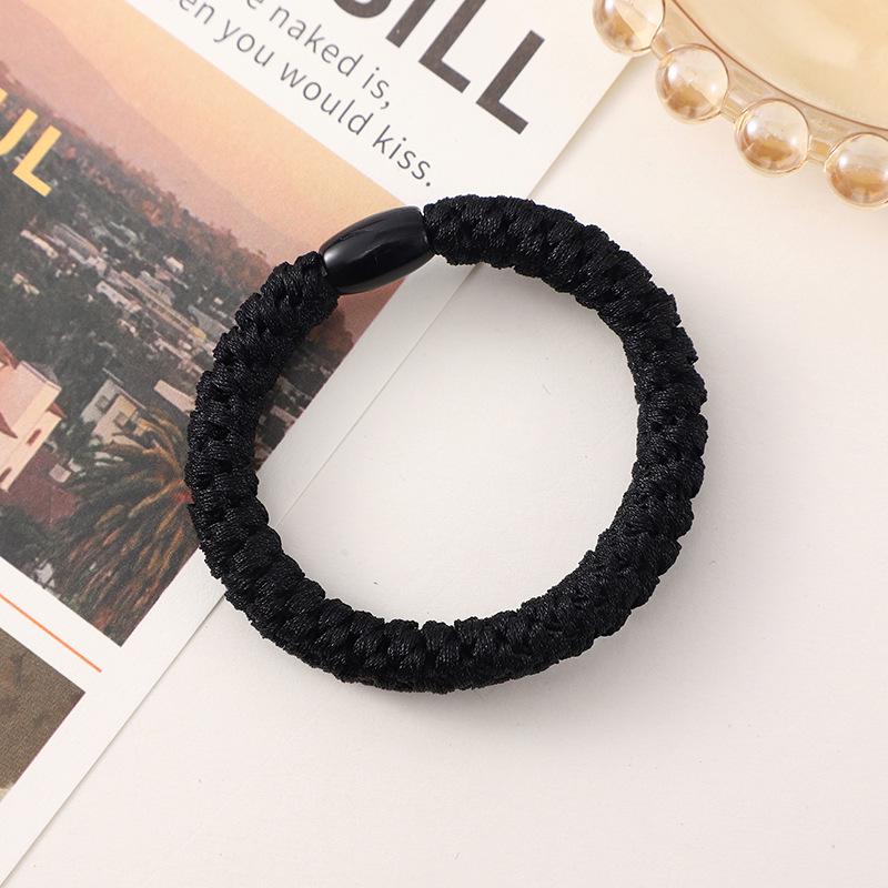 

Стильная резинка для волос с косичкой для通勤 из корейской кожи и резинки - Утолщенный головной убор