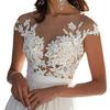 Cross-Border New Style European & American Lace Slit Wedding & Evening Gown, Sexy Long Skirt 2025