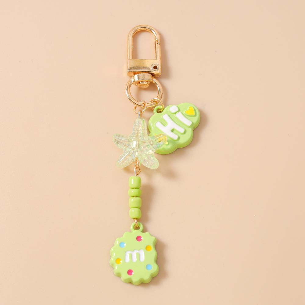 Lovely Bowknot Cloud Key Chain Women Girls Handmade Beaded Key Ring Pendant for Handbag Decor DIY Key Chain Jewelry Gift