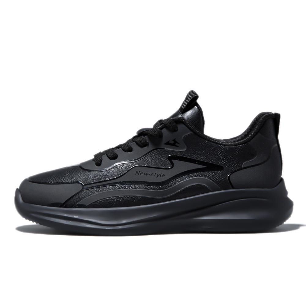 Black sneakers casual shoes outdoor commuting comfort