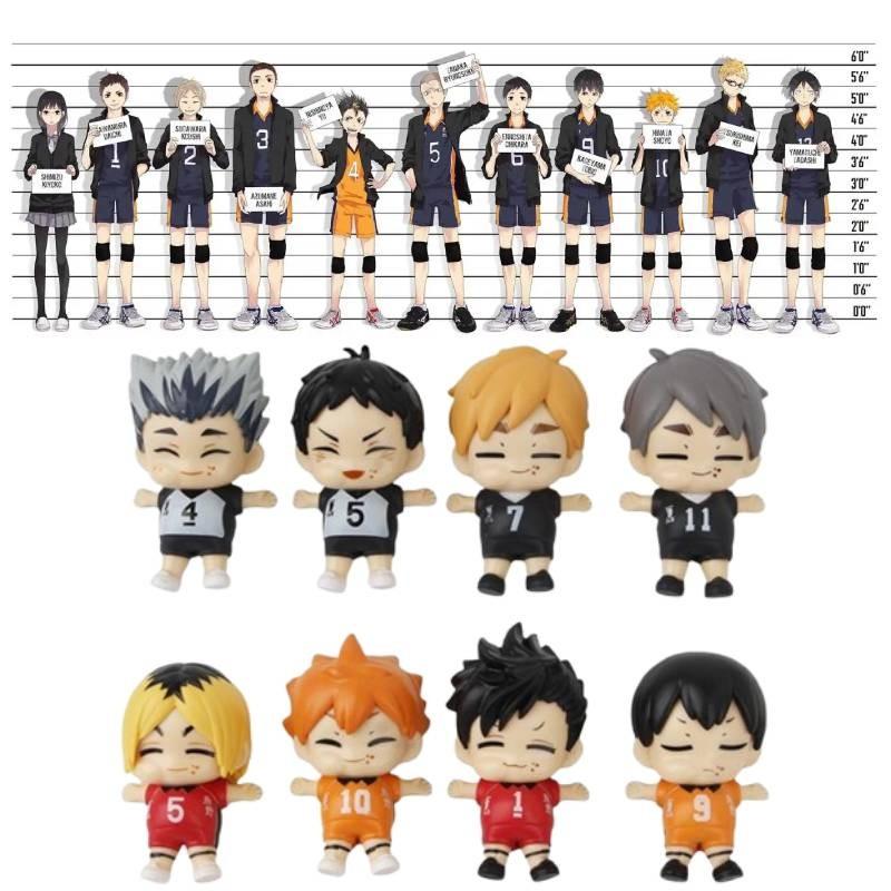 Haikyuu Q Version Action Figure Model Anime Displays Toy Cartoon Doll Kids Gift