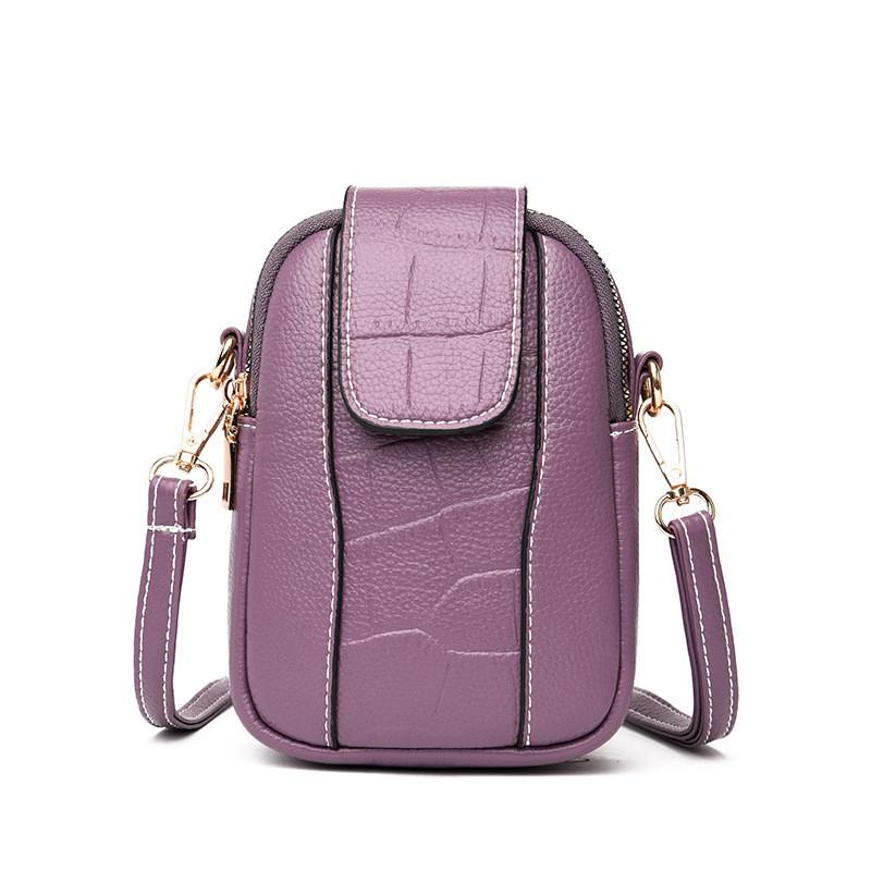 IELGY Korean Version Trendy One-Shoulder Messenger Vertical Mobile Phone Bag
