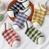 5 Pairs/Lot Women Girls Fashion Casual  Vintage Cotton Socks Summer Ankle Socks