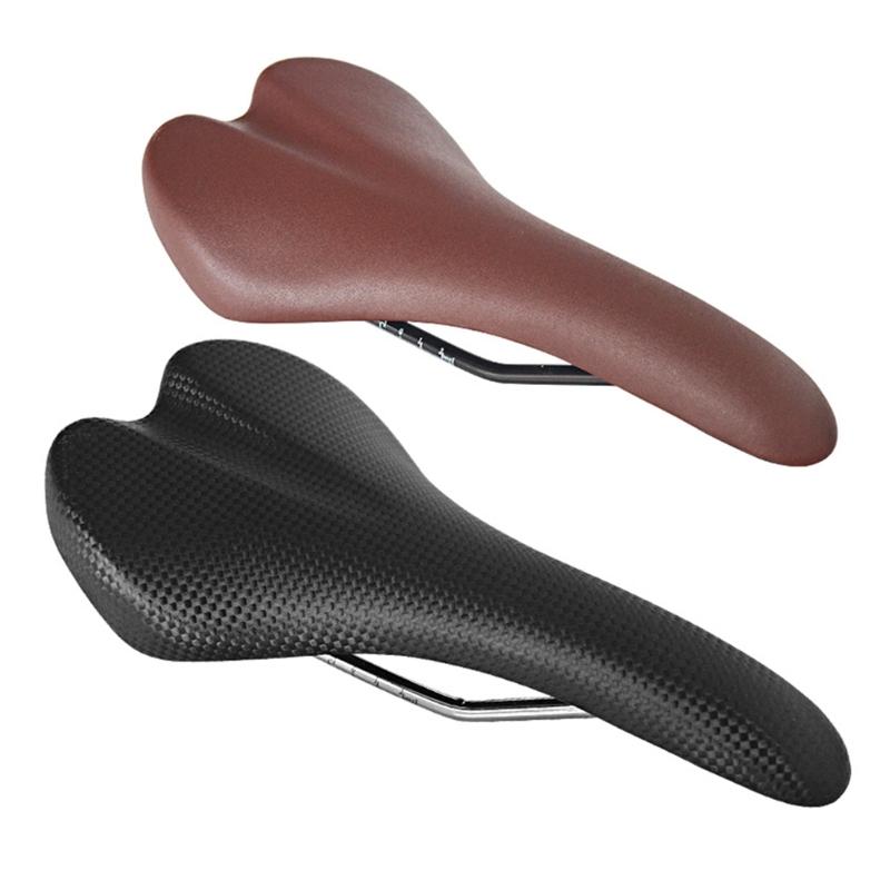 Vintage Bike Saddle Shockproof Wear-Resistant PU Leather Bicycles Saddle Cycling Cushion Thickened Bike Seat Pad