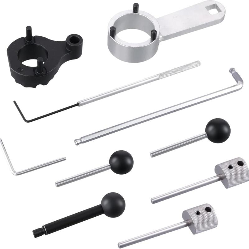 Camshaft Timing Belt Alignment Kit with Locking Fixtures, Steel Components and Carry Case for 1.9 1.6 2 Liter Common Rail Service Work