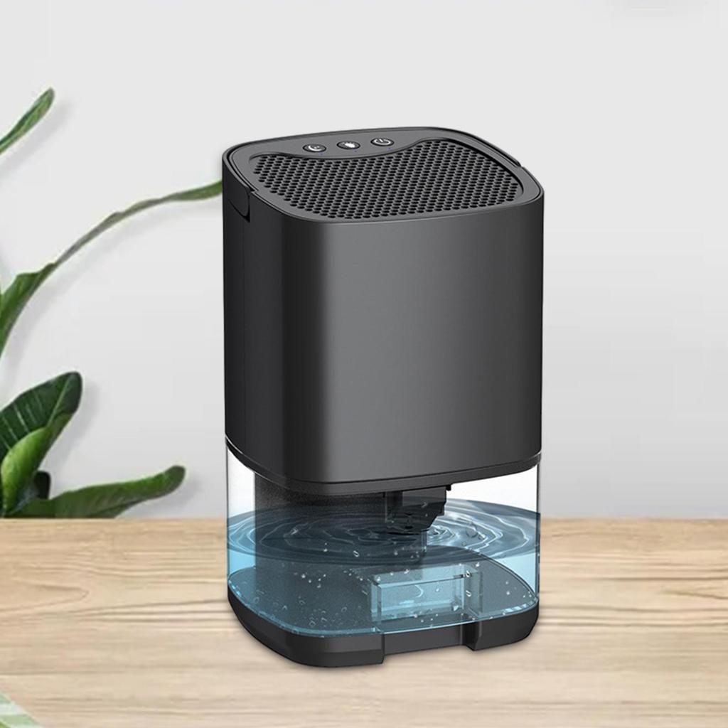 Déshumidificateur électrique compact et silencieux, arrêt automatique, absorbeurs d'humidité, déshumidificateur portable pour garde-robe, maison, salle de bain, bureau