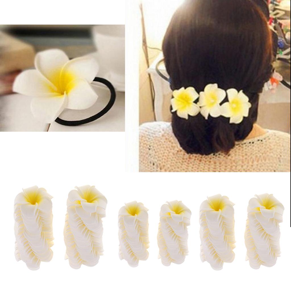 

Simulation Flower EVA Material Bridal Bouquet Fashion Plumeria Headwear for Wedding Party Decor 5cm