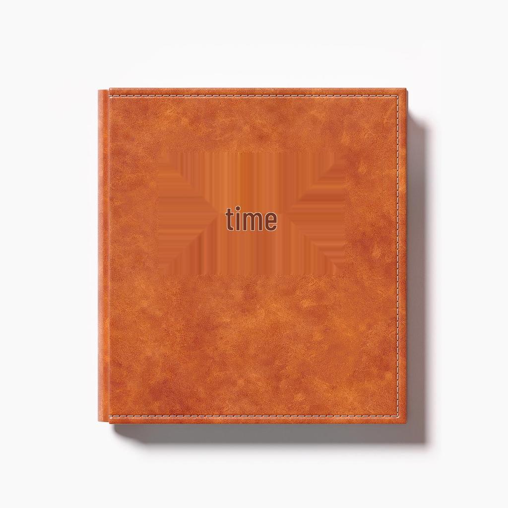 Leather 6-Inch Large Capacity Photo Album: Horizontal/Vertical Version, 5 Pages for Family, Baby, and Commemorative Photos.