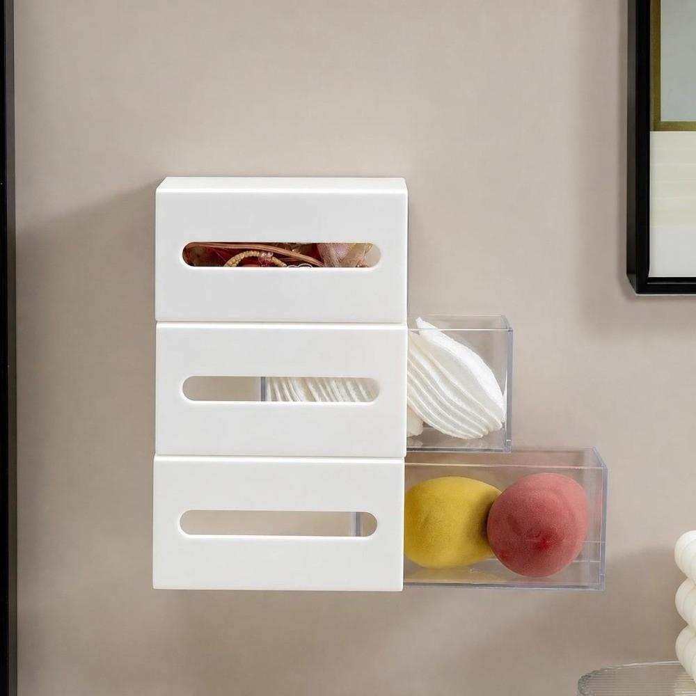 Space Saving Pull-Out Case Drawer Style Hair Ties Clips Holder Durable Storage Box Bathroom