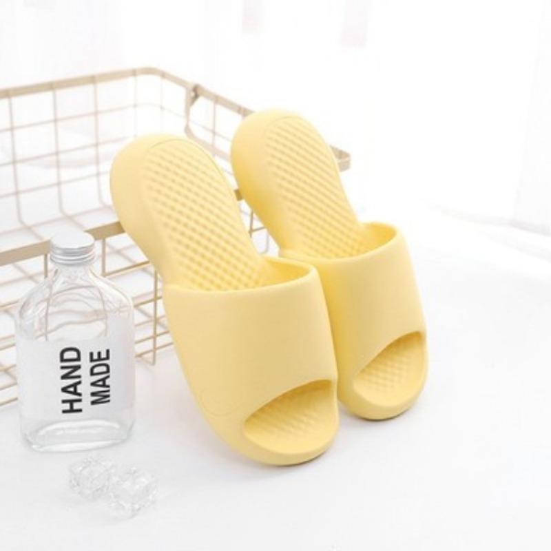 Bathroom cool slippers women's indoor home silent home soft bottom bath couple men summer integrated molding