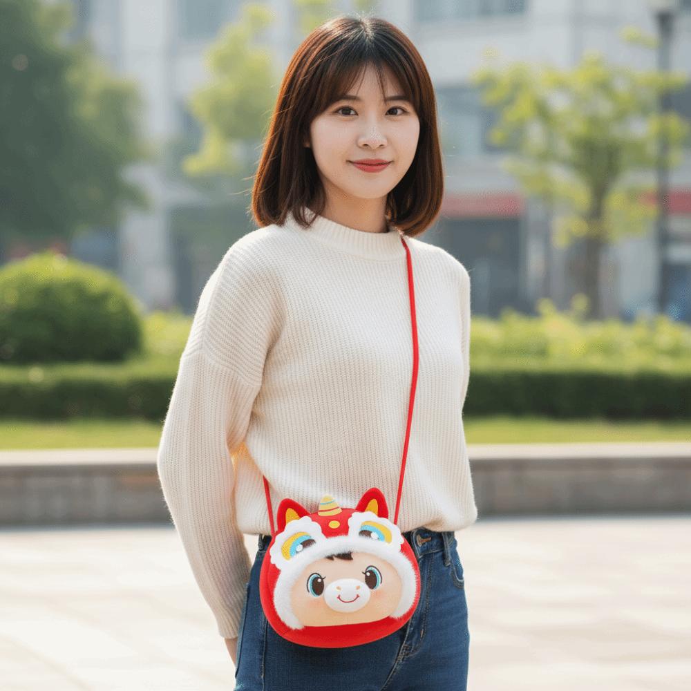 Red Packet Horse Year Money Bag Lucky Horse Lucky Horse Plush Bag  Chinese New Year