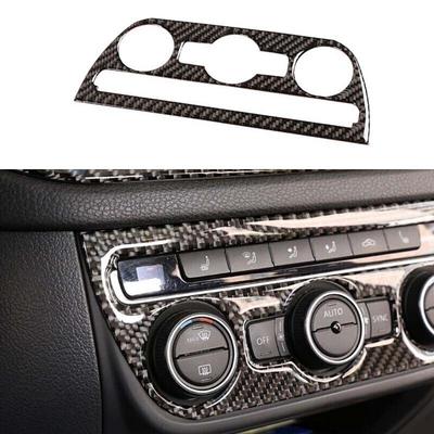 Real Carbon Fiber AC Switch Trim For 2010-2016 Volkswagen Tiguan Central Console