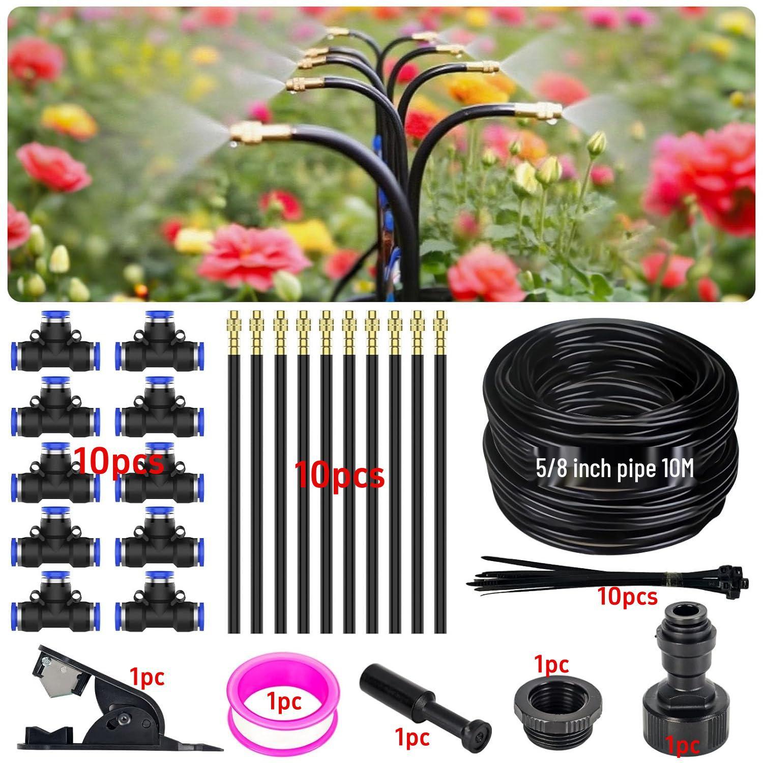 8mm Garden Sprinkler System: Universal Spray Head & Automatic Flower Waterer