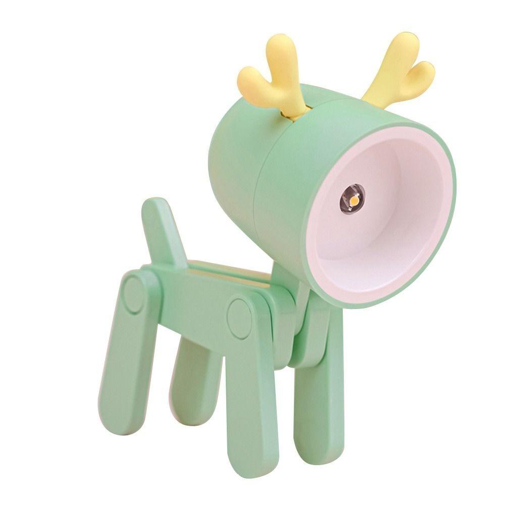 Gift Mini LED Night Light Portable Folding Cartoon Night Lamp Adjustable Table Lights Room Decor