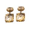 Colorful Rhinestone Geometric Alloy Earrings - Women’s Trendy Party Jewelry