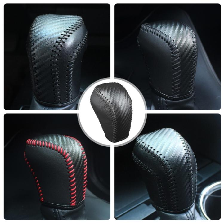 Leather Gear Shifts Knob Protector Car Gear Knob Sleeve Auto Shifters Knob Cover Vehicle Accessories Suitable for Vehicle