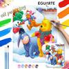Winnie the Pooh Winter Snow Oil Paint Art Painting Kit Home Wall Decor Handmade Gift For DIY Art Craft Lovers Room Decor Set