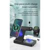 4-in-1 Kabelloses Ladegerät Ständer 15W Schnelllade Dock Station Kompatibel für Airpods Pro Iphone Samsung Galaxy