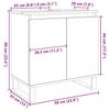 Bathroom Cabinet with Rustic Wood Look 58 x 33 x 60 cm Engineered Wood