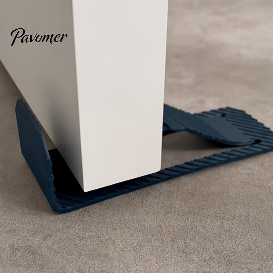 Quiet Door Closer Assist Anti-slip Foot-Operated Stop, 3D Printed No Drilling Required Floor Mounted Catch Doorstop, Hands-free Step-in Wedge for Home