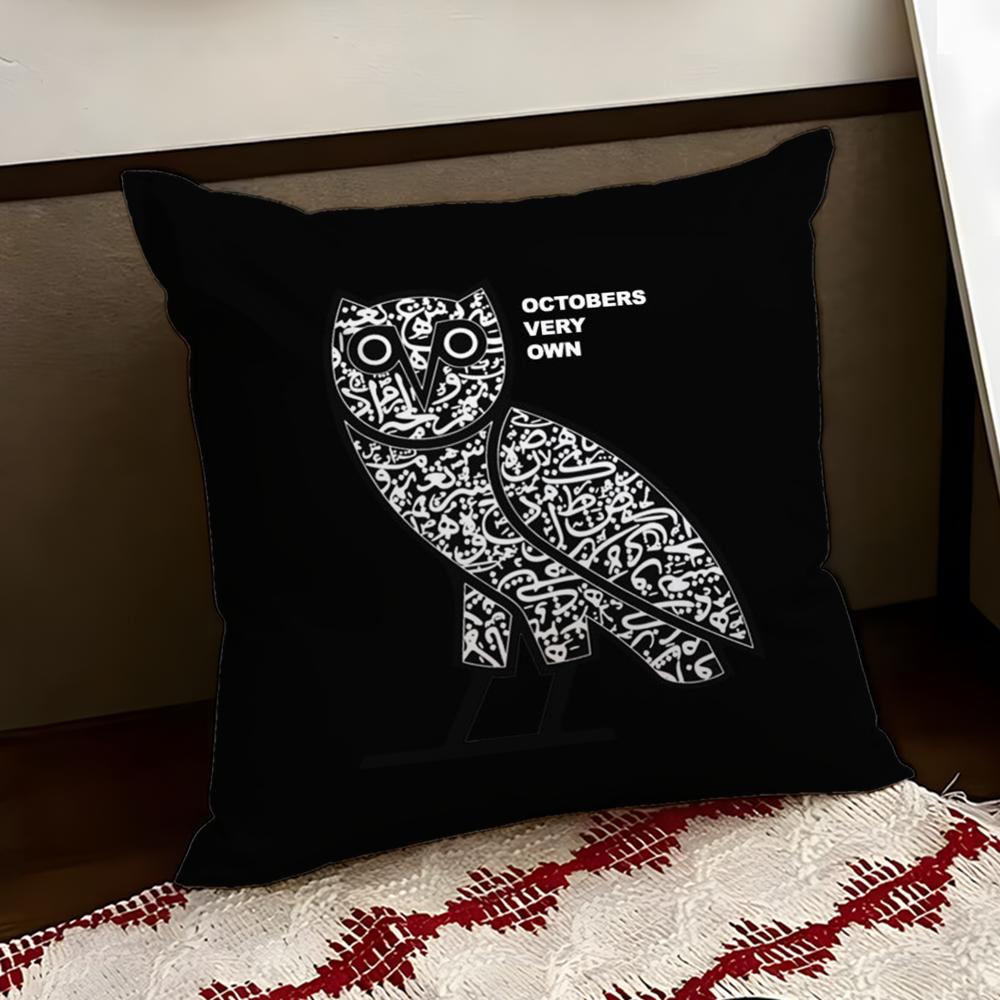 Luxury OOvO OOWLS Cushion Cover Reversible Soft Durable Pillow Cover Home Car MultiScene Use for Daily Comfort