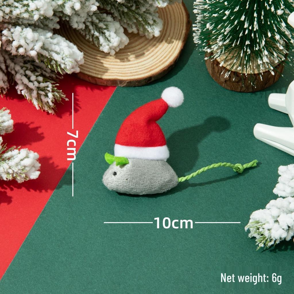 Cat Toy Set: Plush Feather Mouse Molar & Bite-Resistant