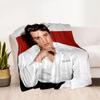 Elvis Presley's Iconic Pose Blanket Soft & Cozy Perfect for Office Chair Seaside Office for All Occasions Digital Print