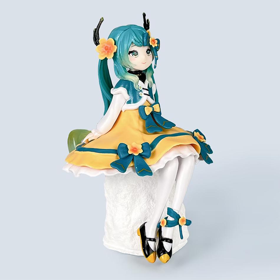 Anime Figure Hatsune Miku Noodle Stopper Figure  Spring Festival Ver. Action Figurine Collector Model Doll