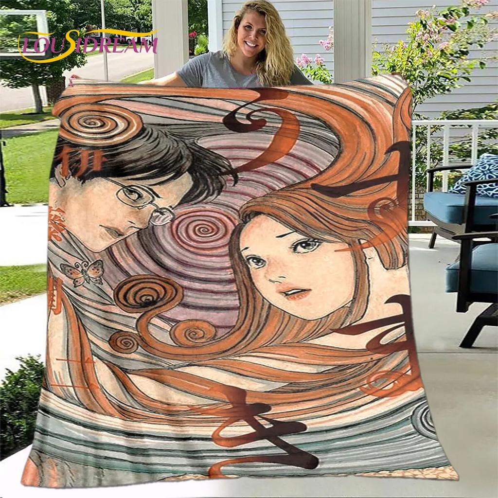 Junji Ito Tomie Kawakami Ghost Soft Plush Blanket,Flannel Blanket Throw Blanket for Living Room Bedroom Bed Sofa Picnic Cover