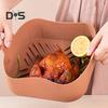 Reusable Air Fryers Basket Evenly Heated Useful with Dual Handle Air Frying Pot Liner Tray