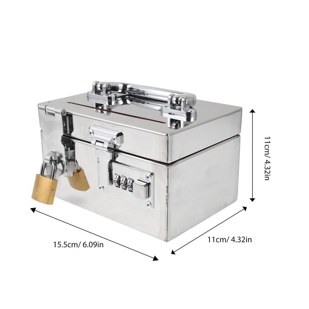 TOYANDONA Piggy Bank for Adults Stainless Steel Safe Reusable Safe Bank Metal Money Saving Box with Combination Lock Unbreakable Money Saving Box for