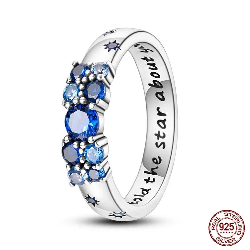 butterfly flower snake Original Luminous Firefly Rings Eternal Heart-Shaped Zircon Rings Fine Wedding Jewelry Gifts