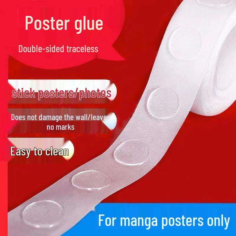 

Бесследные нано двусторонние прозрачные клейкие точки - Безопасные для стен для плакатов и наклеек