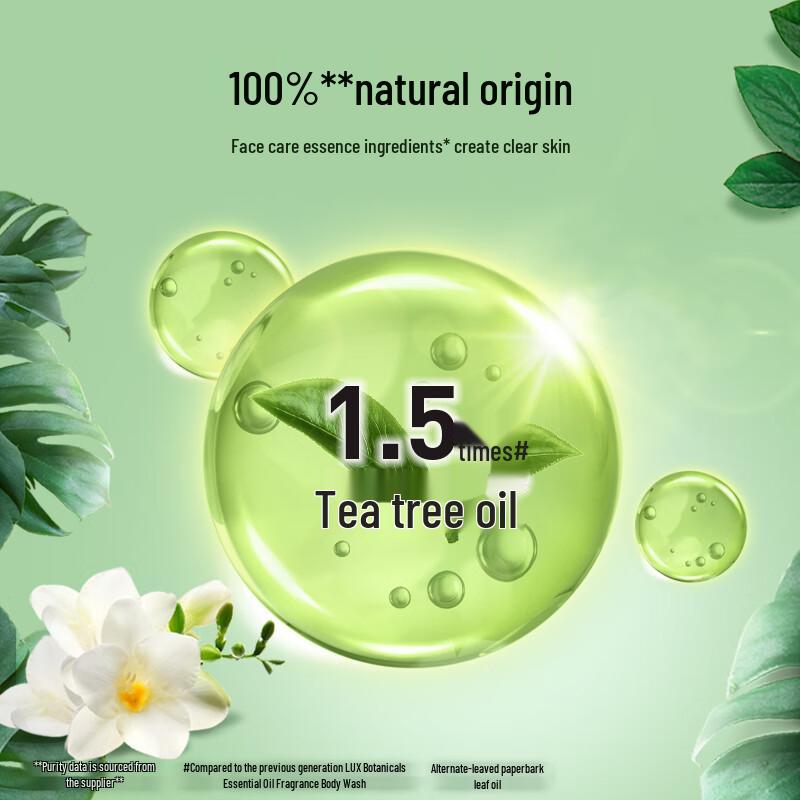 Lux Freesia & Tea Tree Essential Oil Shower Gel